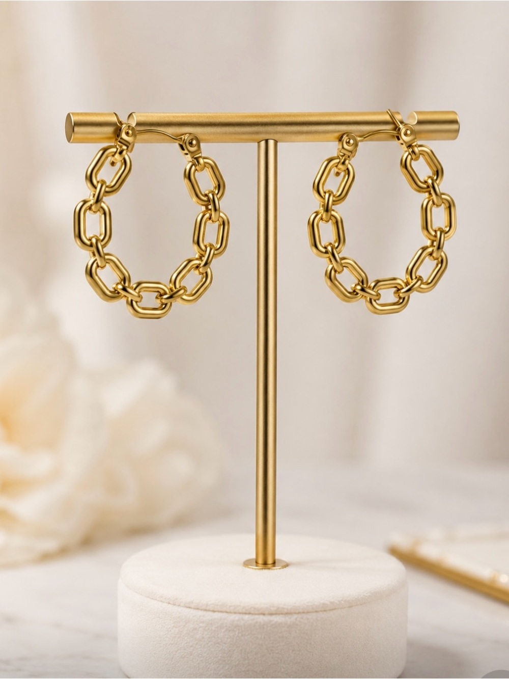 Monaco 14K Gold-Plated Statement Hoops